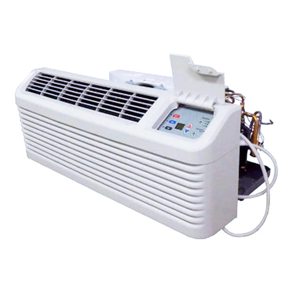 Amana DCP123A50AA Distinctions 42" Packaged Terminal Air Conditioner PTAC Unit with 5kW Electric Heat Strip and Cooling Capacity of 12,000 BTU, R410A, 10.7 EER, Quiet White,208/230v