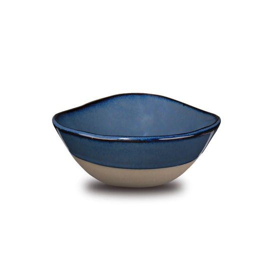Don Bellini Craftstone 4.5"/11.5cm Blue Round Porcelain Bowl - HorecaStore
