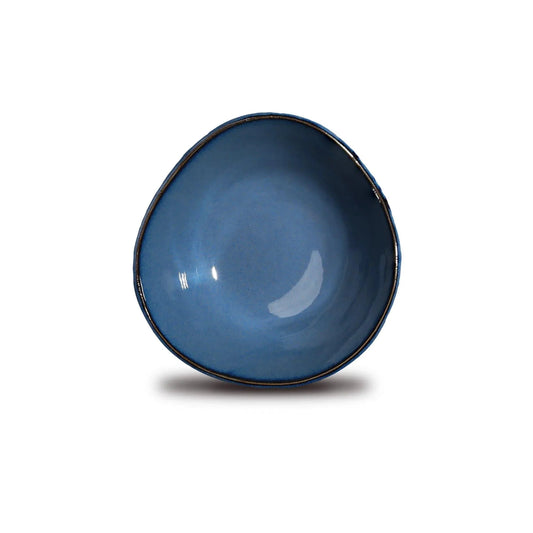 Don Bellini Craftstone 4.5"/11.5cm Blue Round Porcelain Bowl - HorecaStore
