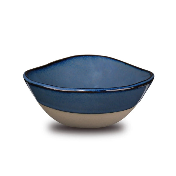 Don Bellini Craftstone 6"/15.5cm Blue Round Porcelain Bowl, Pack of 6 Pcs