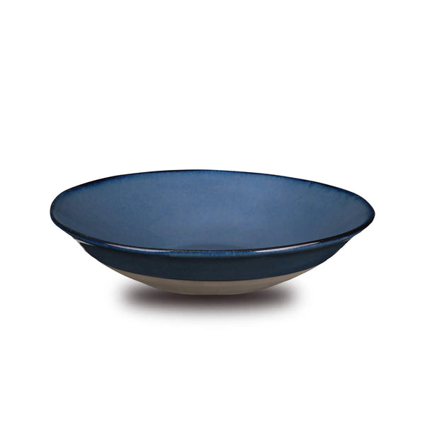 Don Bellini Craftstone 8.75"/23cm Blue Round Porcelain Bowl, Pack of 6 Pcs