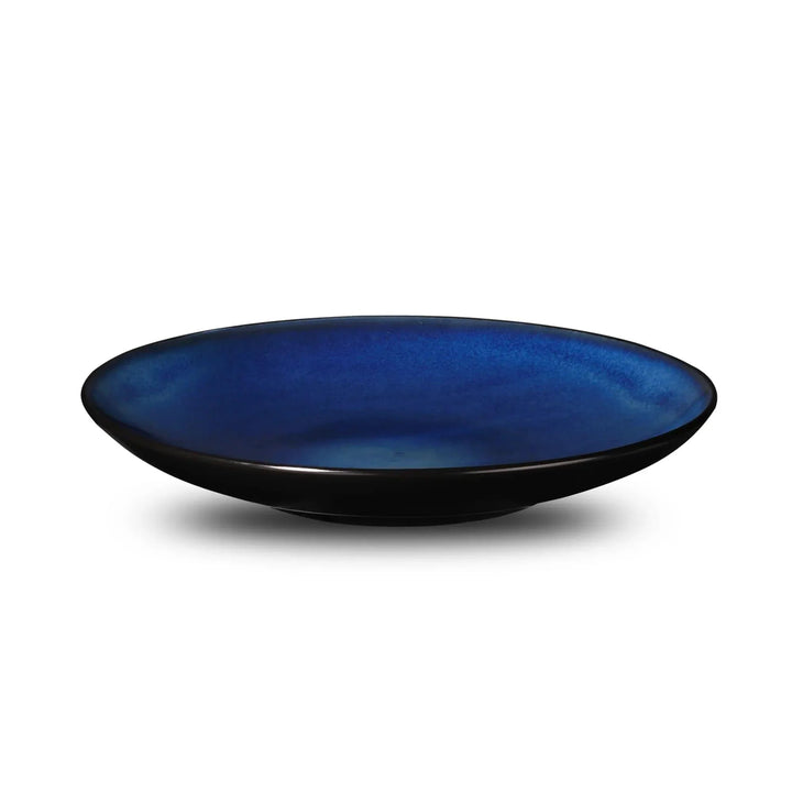 Don Bellini Mirage 10.25"/26cm Black Round Porcelain Plate, Pack of 6 Pcs