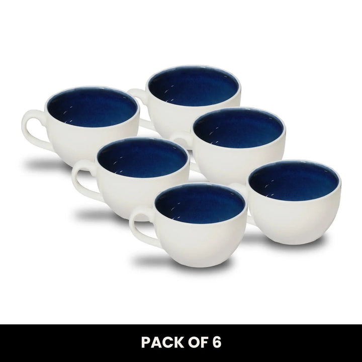 Don Bellini Mirage 3oz/9cl White Round Porcelain Cup, Pack of 6 Pcs