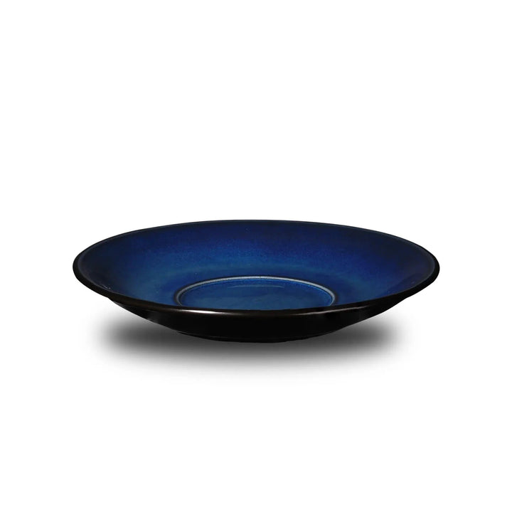 Don Bellini Mirage 4.75"/12cm Black Round Porcelain Saucer, Pack of 6 Pcs