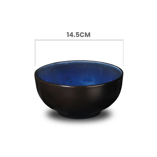 Don Bellini Mirage 5.7"/14.5cm Black Round Porcelain Bowl - HorecaStore