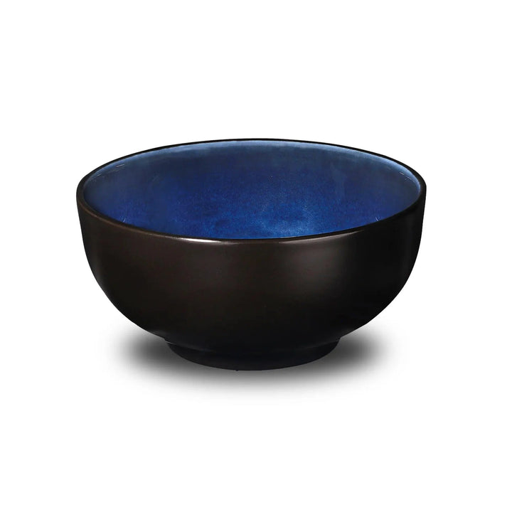 Don Bellini Mirage 7.5"/19cm Black Round Porcelain Bowl, Pack of 6 Pcs