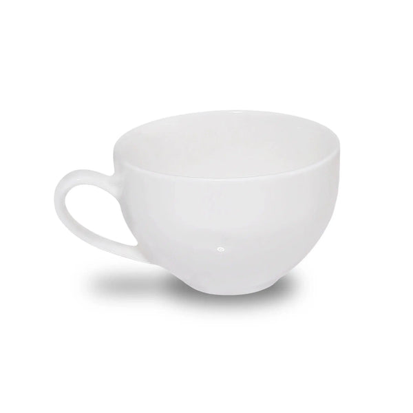 Furtino England Finesse 3oz/9cl White Round Porcelain Espresso Cup, Pack of 12