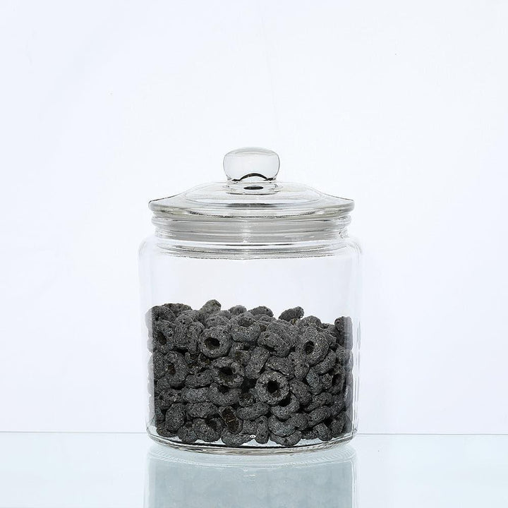 Glass Storage Container 0.9 L, BPA-Free, Non-toxic. Wide opening, Clear