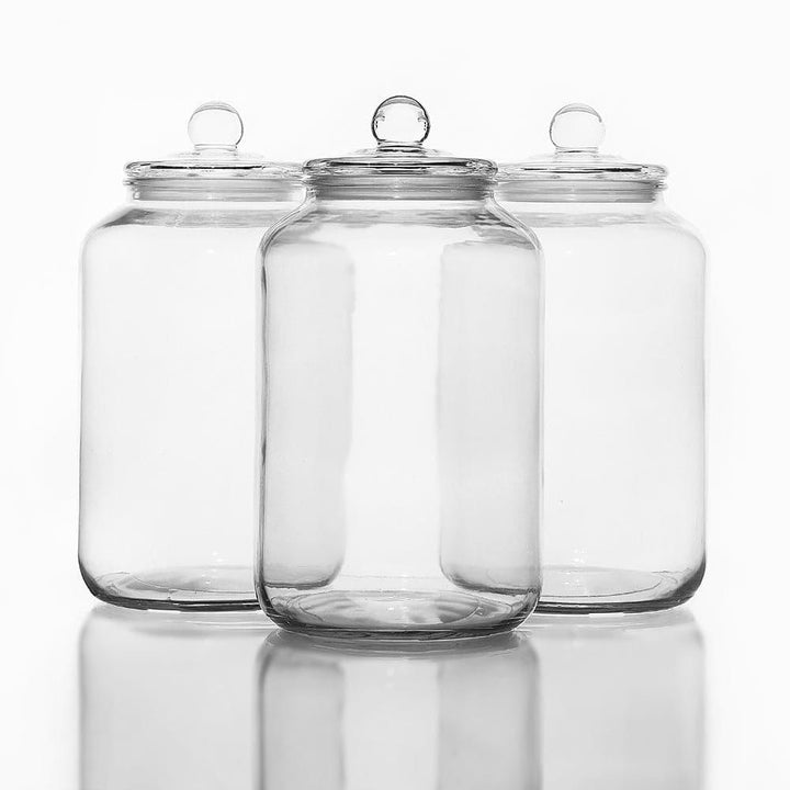 Glass Storage Container 6.0 L, BPA-Free, Non-toxic. Wide opening, Clear