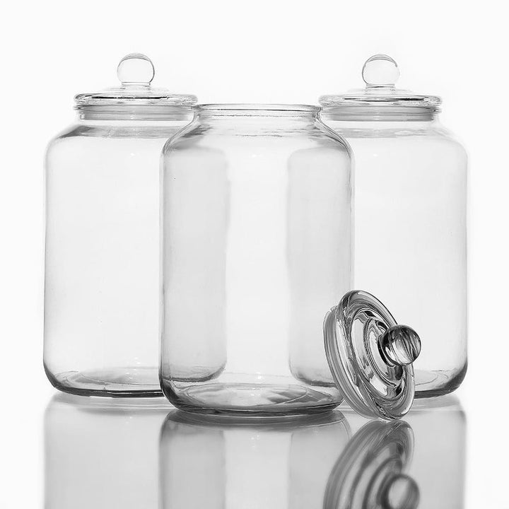 Glass Storage Container 6.0 L, BPA-Free, Non-toxic. Wide opening, Clear