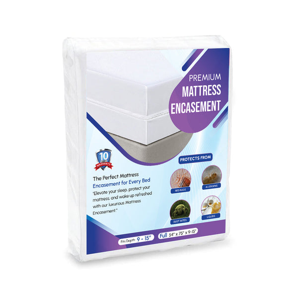 Bed Bug Proof & Waterproof Mattress Encasement 54 x 75 - Full