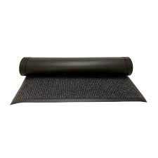 CAC China PMAT-64CH Charcoal Carpet Floor Mat with Vinyl Back, 6 x 4",