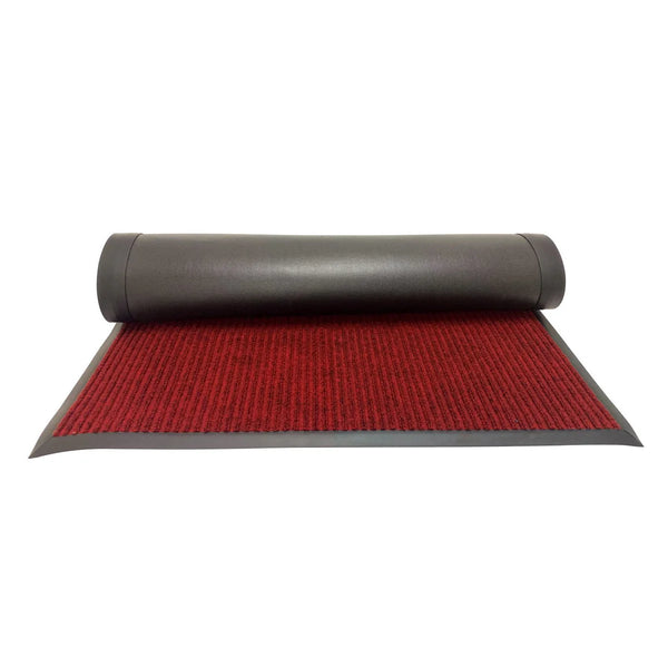 CAC China PMAT-103BY Burgundy Carpet Floor Mat with Vinyl Back, 10 x 3",