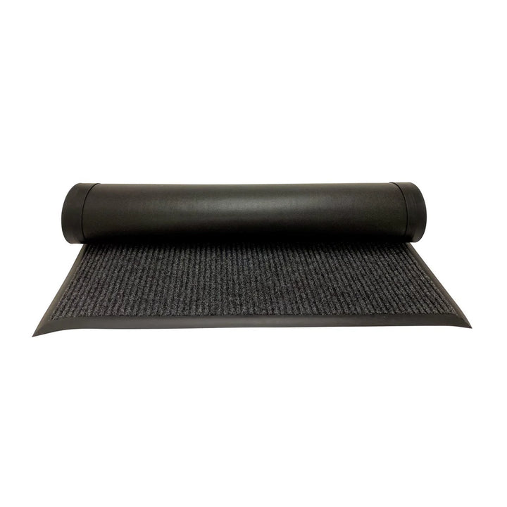 CAC China PMAT-103CH Carpet Floor Mat Vinyl Back Charcoal 10x3'  /Each