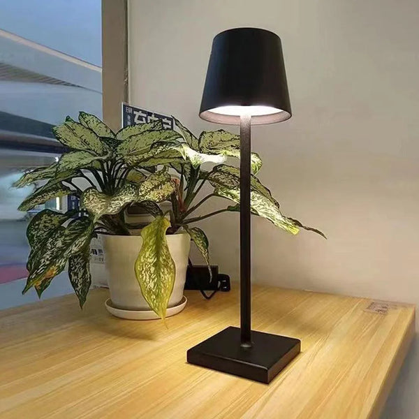 Wundermaxx Rechargeable Cordless Traditional Table Lamp Black, 10 X 28 cm - HorecaStore